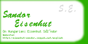 sandor eisenhut business card